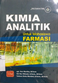 Image of Kimia Analitik untuk mahasiswa Farmasi