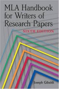 Image of MLA Handbook for Writers of Research Papers