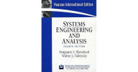 Image of Systems Engineering and analysis FOURTH EDITION