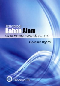 Image of Teknologi Bahan Alam (Serial Farmasi Industri-2)